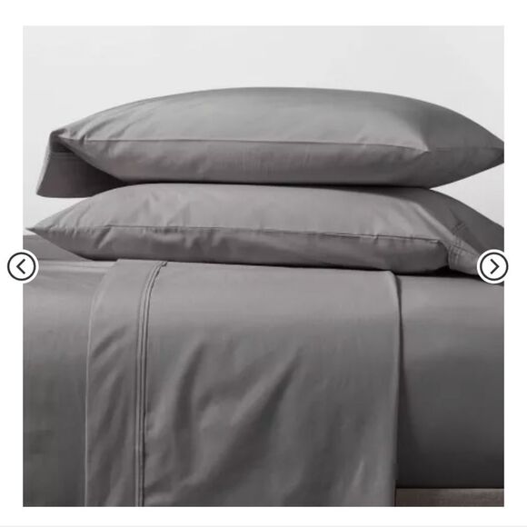 500 TC Supima Sateen Sheet Set - Casaluna -Gray - Picture 1 of 2